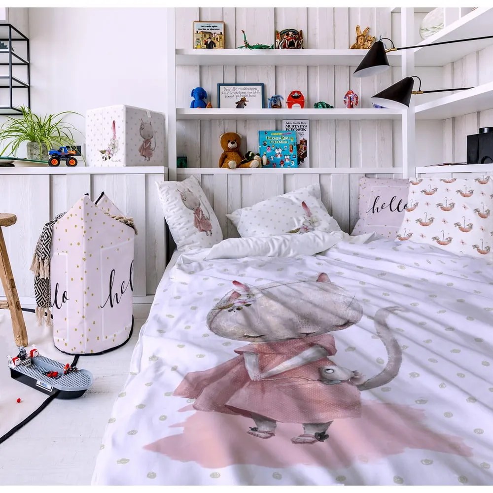 Памучно спално бельо Мишка, 140 x 200 cm Forest School - Butter Kings