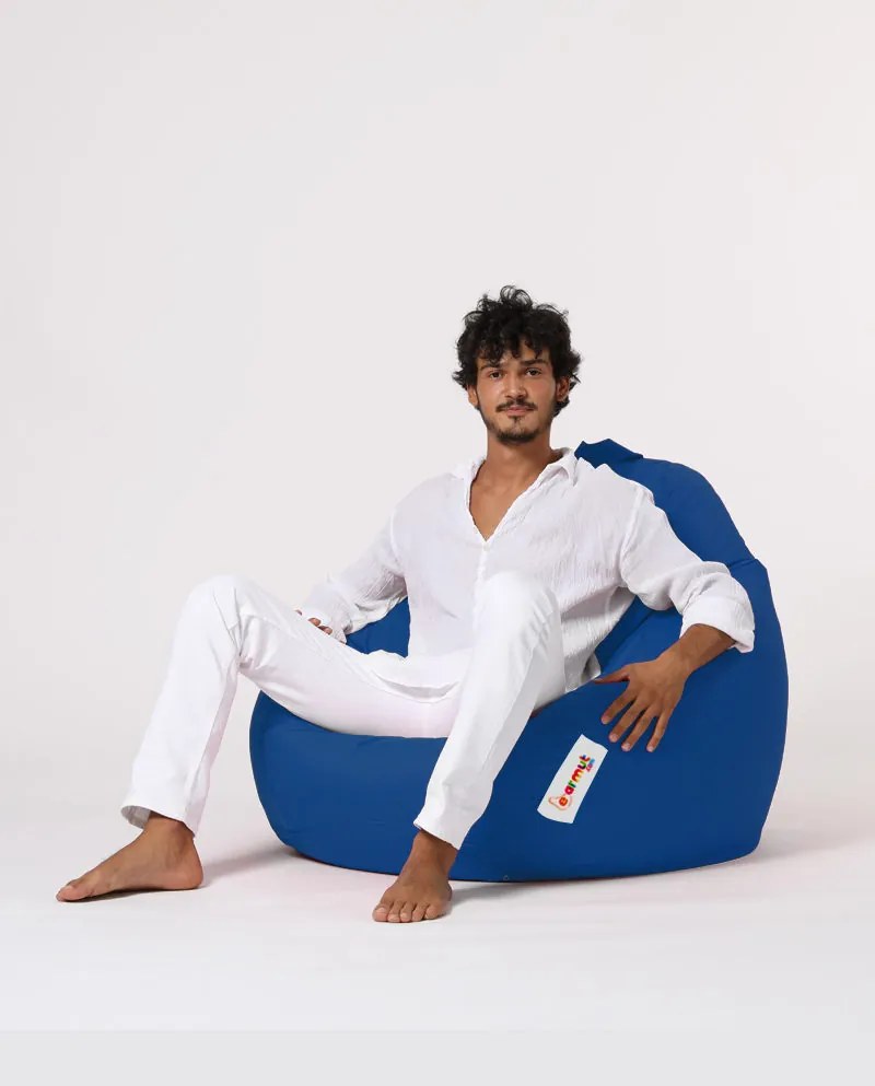 Градински пуф Premium XXL, цвят Син