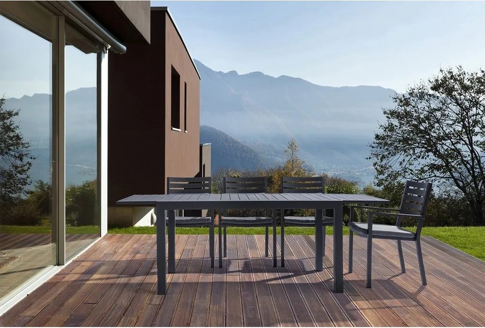 Алуминиева градинска маса за хранене 90x160 cm Hilde – Bizzotto