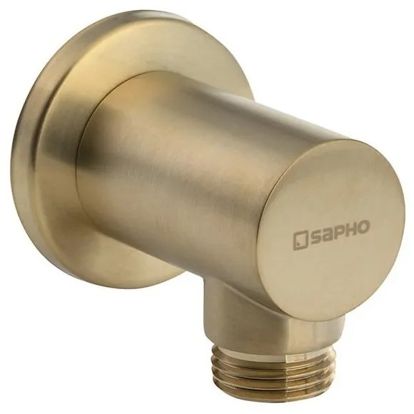 Месингова част за свързване към душ в златист цвят ø 6 cm – Sapho