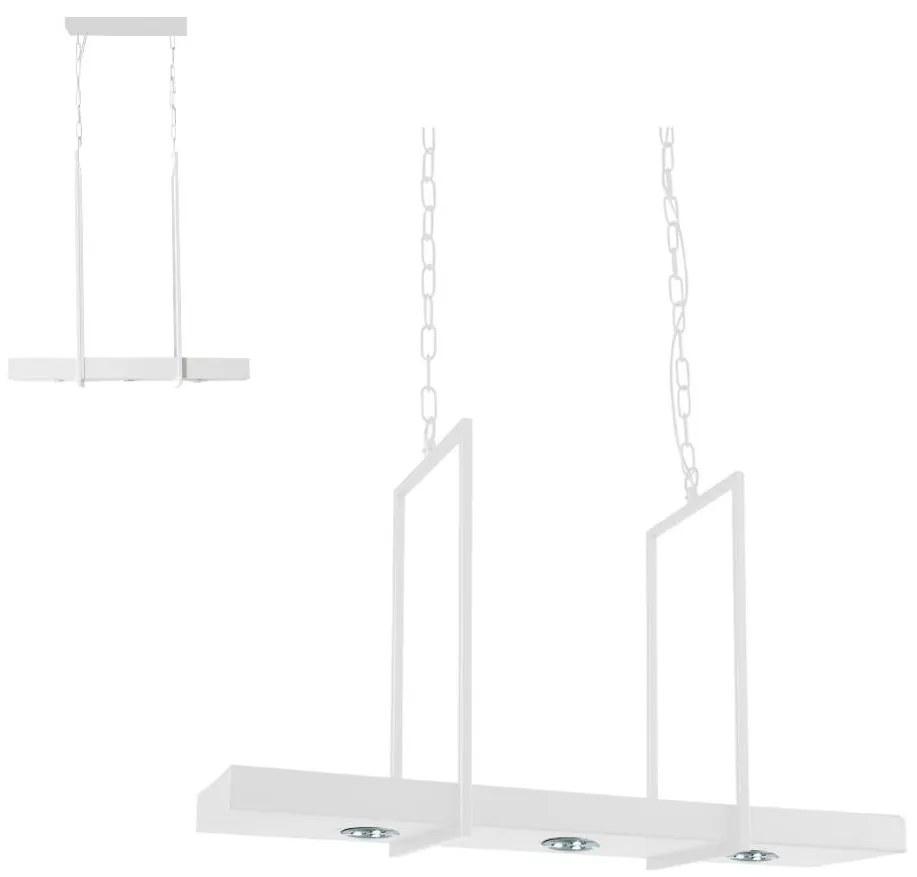 Markslöjd 106124 - LED Димируем Полилей на верижка TRAY 3xLED/3W/230V бяла