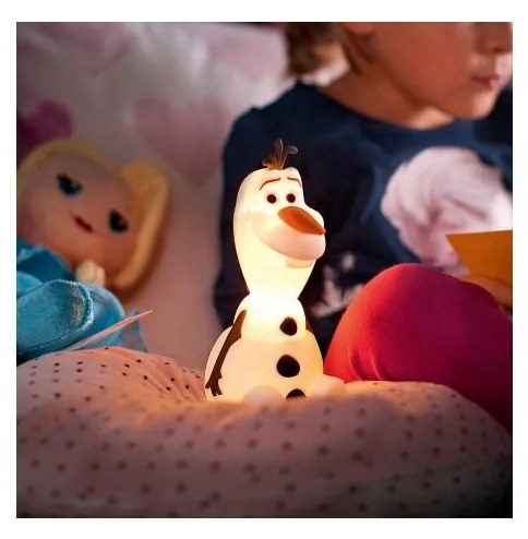 Philips 71768/08/16 -LED Детска лампа DISNEY FROZEN OLAF LED/0,3W/2xAAA снежен човек
