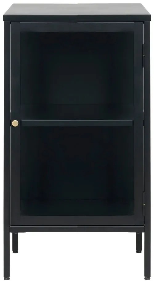 Черна метална витрина 45x85 cm Carmel – Unique Furniture