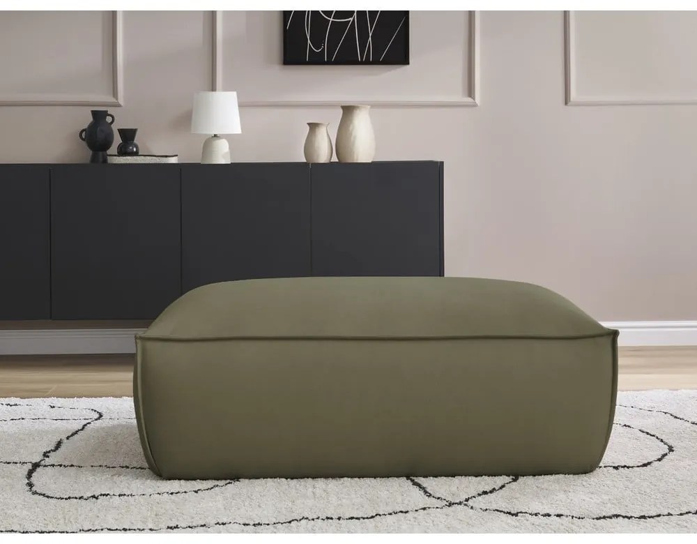 Зелена табуретка от изкуствена кожа Boheme – Bobochic Paris