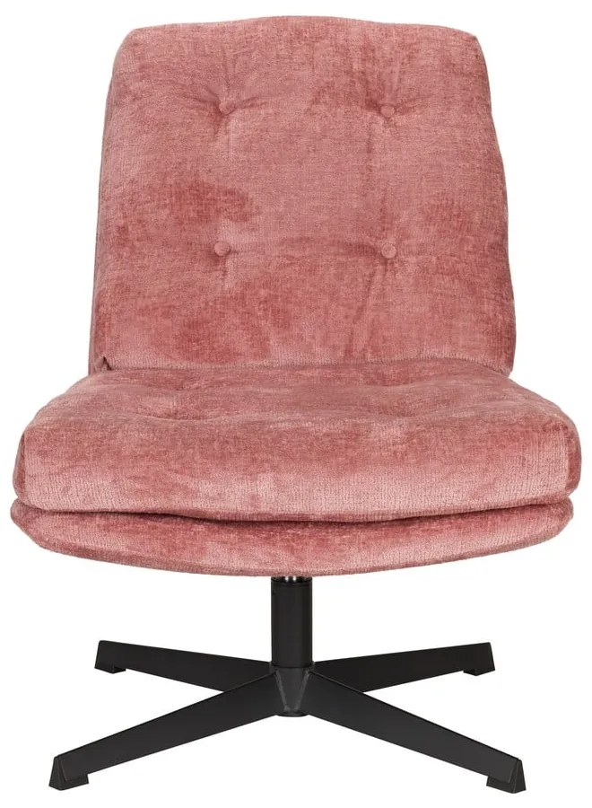 Розово въртящо се кресло Kai – White Label