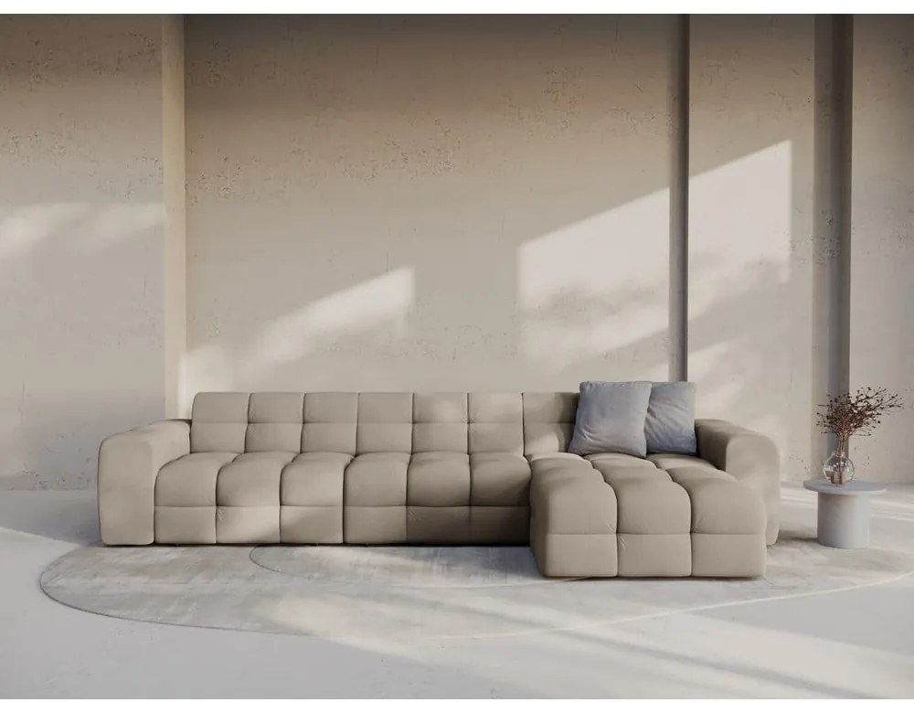 Кафяв ъглов диван (десен ъгъл) Kendal – Micadoni