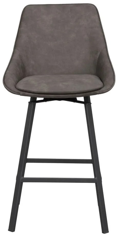 Сиви бар столове в комплект от 2 бр. (височина на седалката 65 cm) Alison – Rowico