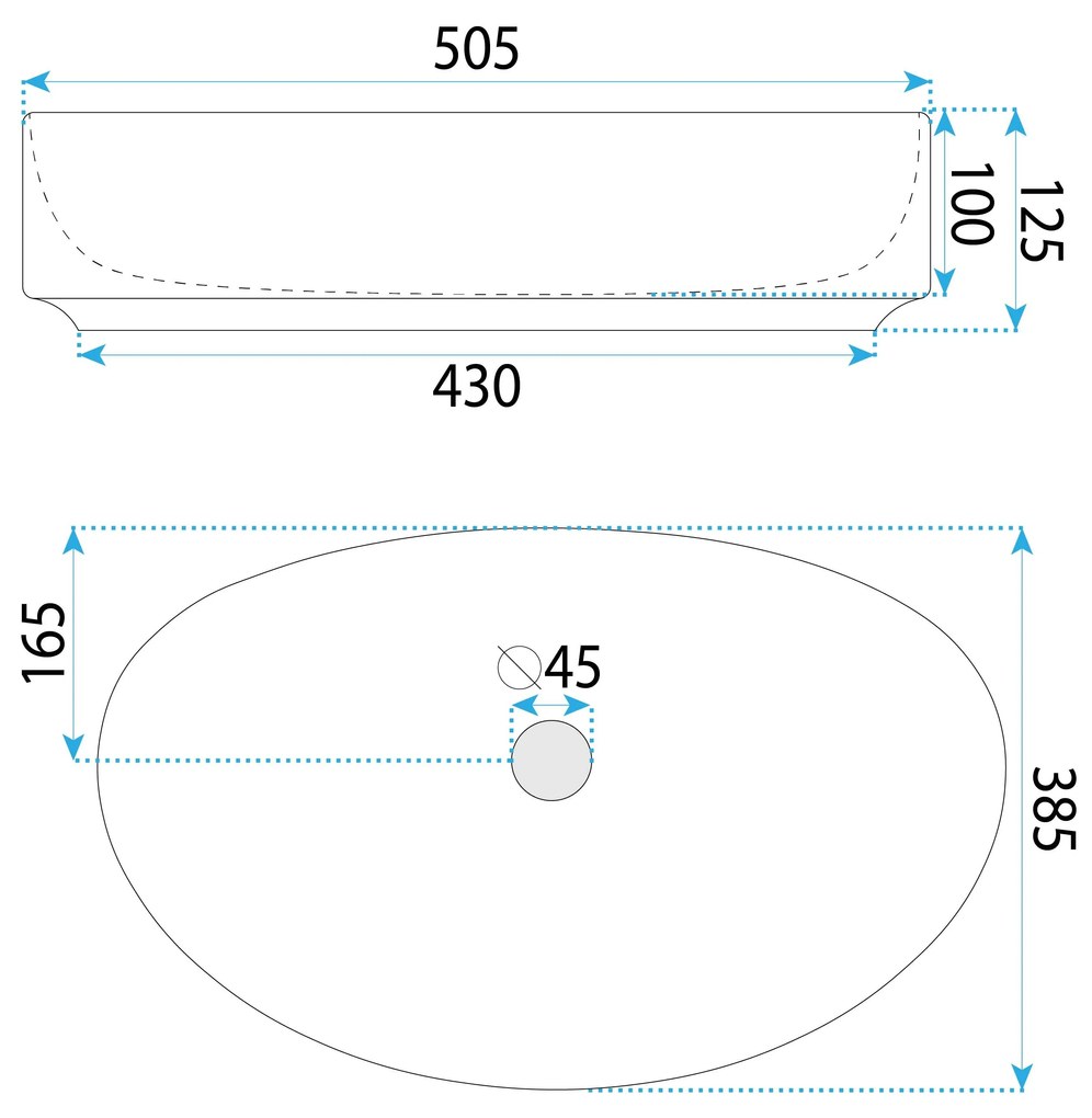 Умивалник за плот SABINA 50