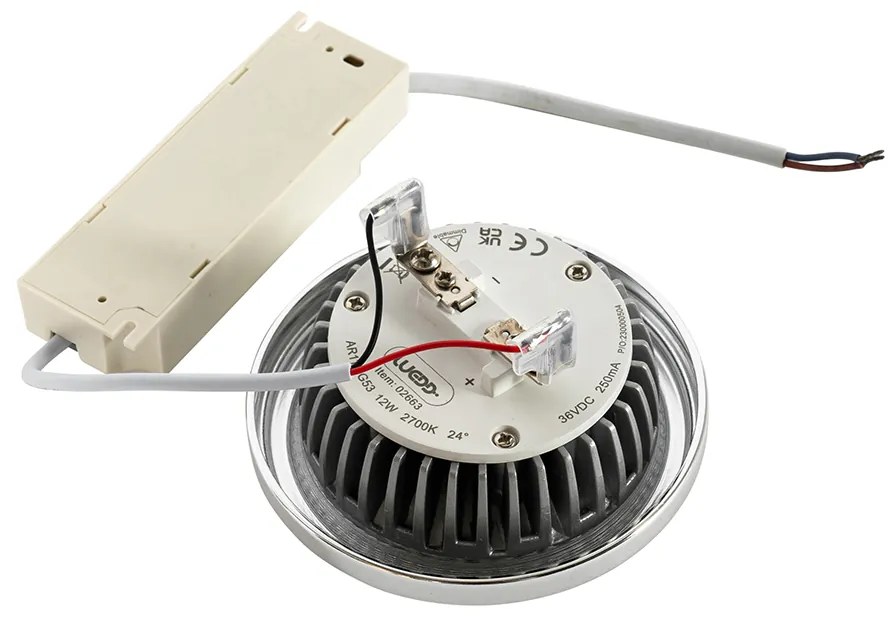 G53 Димируема LED крушка AR111 12W 600lm 2700K