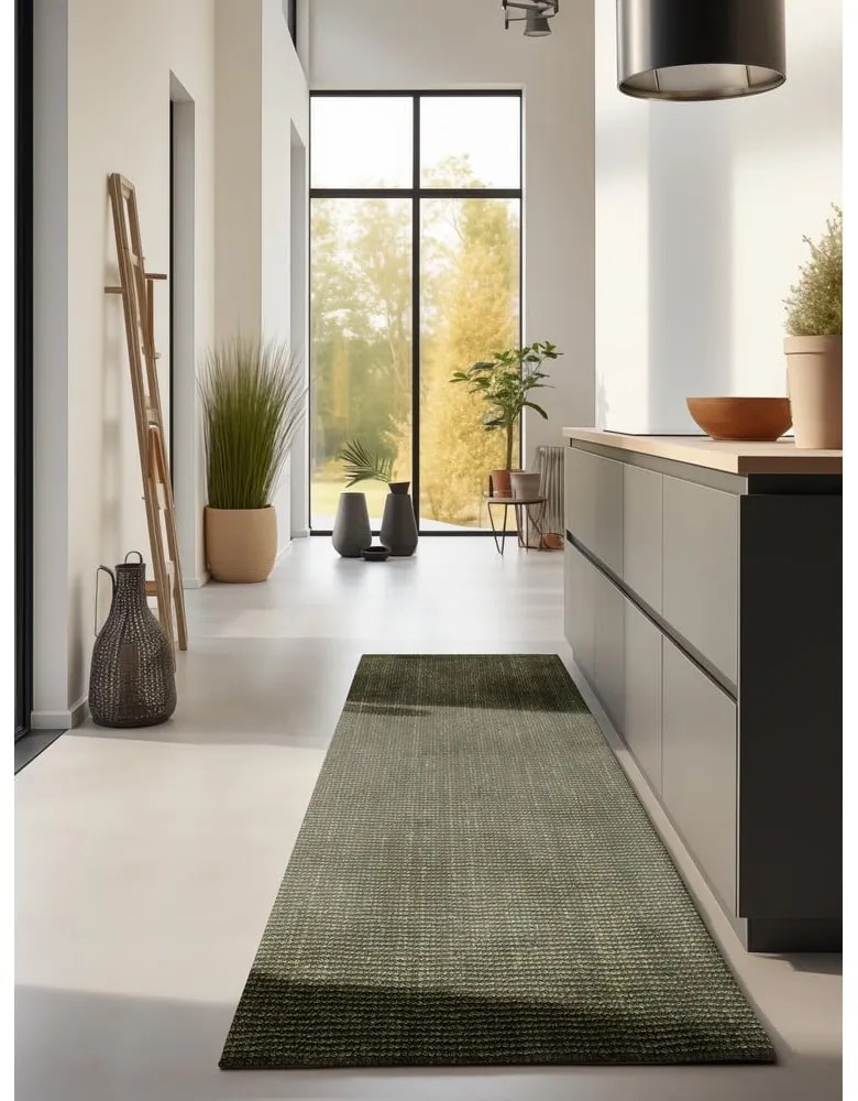 Пътека от юта в цвят каки 80x200 cm Bouclé - Hanse Home