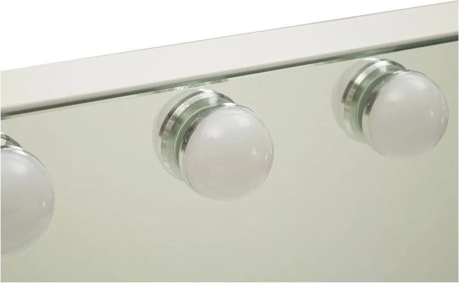 Стенно огледало със светлина и рафт 55x43 cm Hollywood – Mauro Ferretti