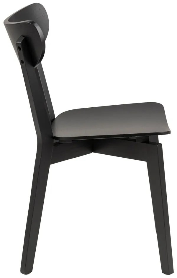 Черен трапезен стол Roxby - Actona