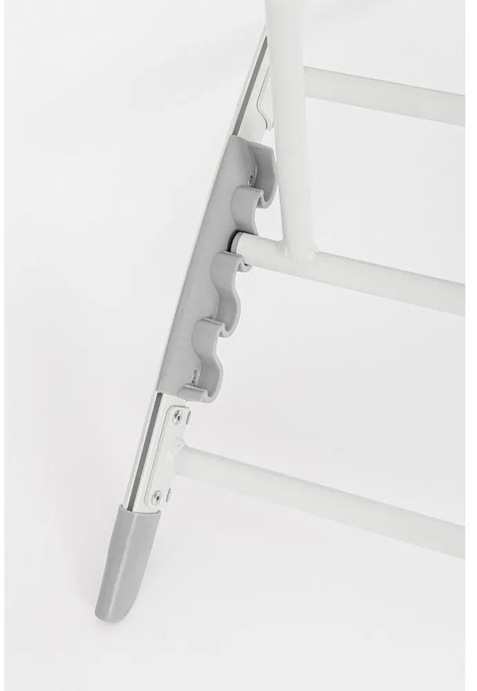 Бял градински шезлонг метален Taylor – Bizzotto