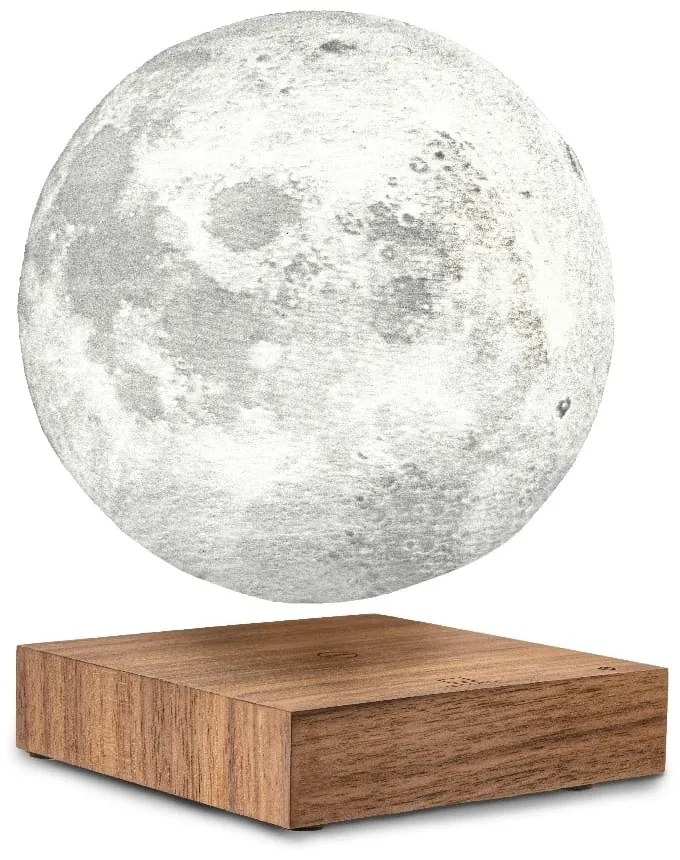 Кафява LED настолна лампа (височина 14 cm) Moon – Gingko