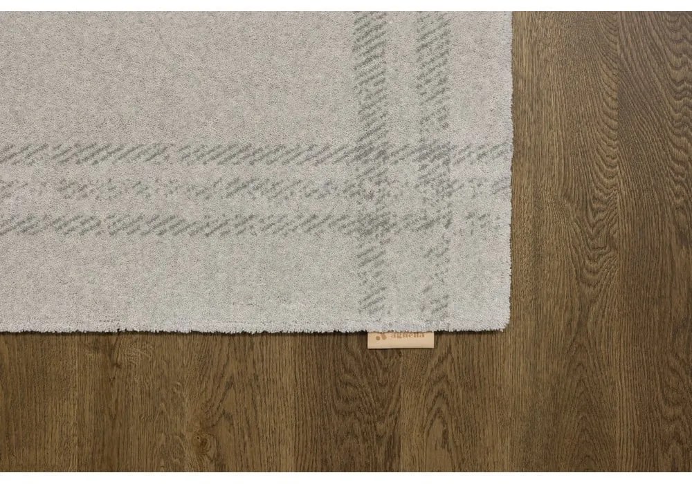 Кремав вълнен килим 160x240 cm Calisia M Grid Rim – Agnella