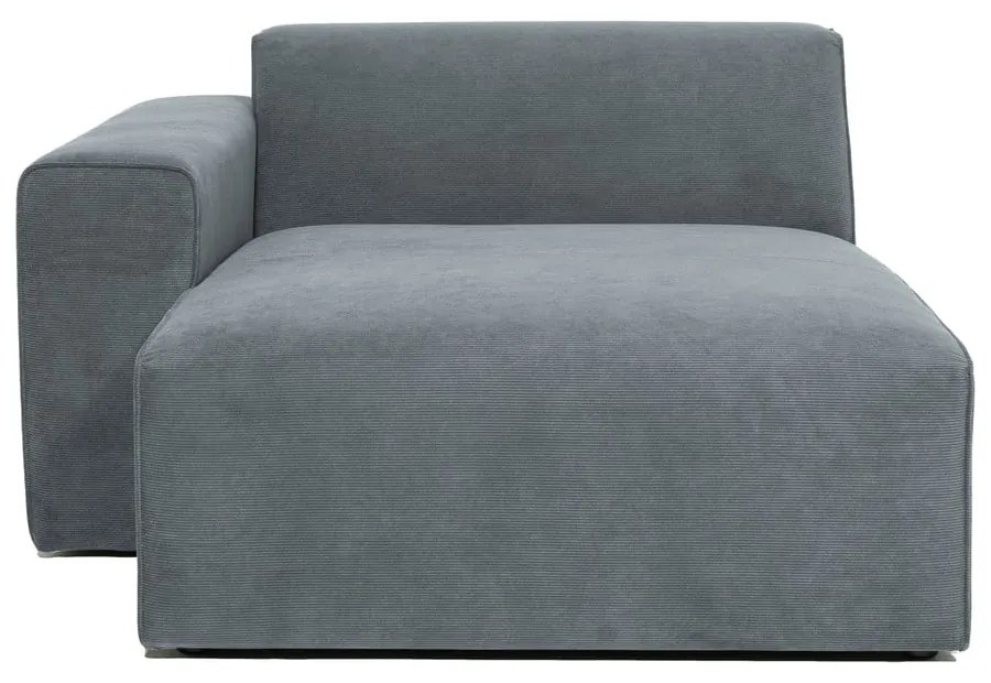 Сив модулен диван от рипсено кадифе (ляв ъгъл) Sting – Scandic