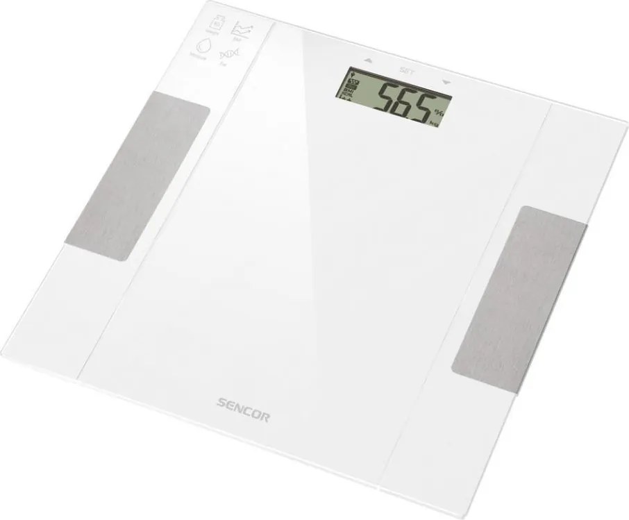 Sencor - Смарт фитнес кантар 1xCR2032 бял