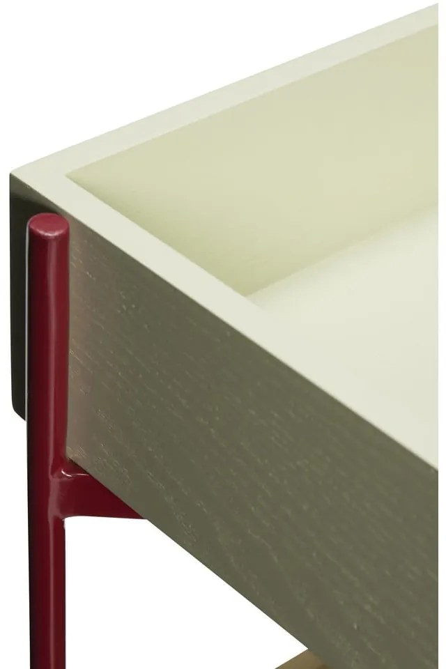 Количка от ясенова дървесина на колела 42x37 cm Fresh - Hübsch