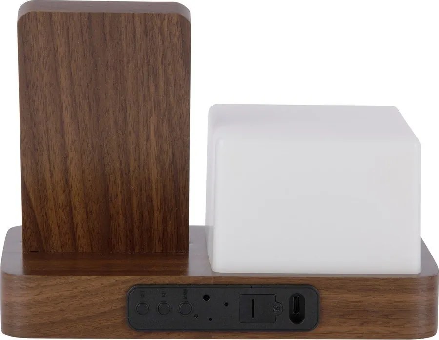 Дигитална/настолна аларма с безжично зарядно Retro LED Night Light – Karlsson