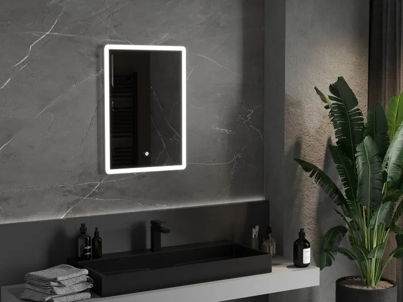 Mexen Navia осветено огледало за баня 50 x 70 см, LED 6000K, анти-мъгла - 9803-050-070-611-00