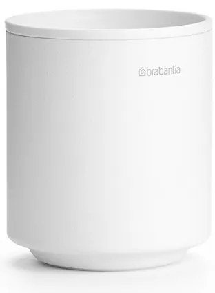 Стойка за четки за зъби Brabantia MindSet 1005685, Лесно почистване, Широк отвор, Минерално покритие, Бял
