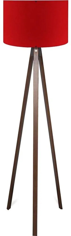 Подова лампа AYD 1xE27/40W/230V кафява/червена