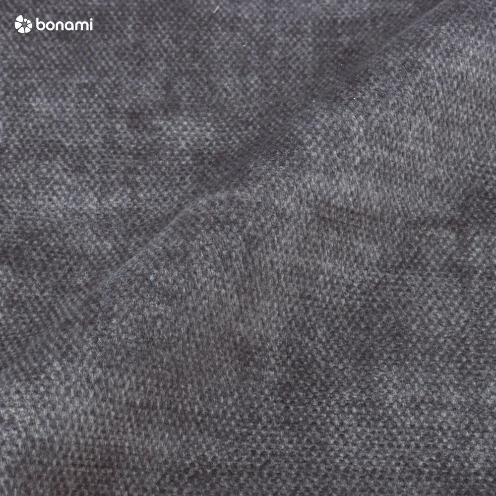 Тъмно сиво тапицирано двойно легло с място за съхранение с решетка 160x200 cm Jade - Bobochic Paris