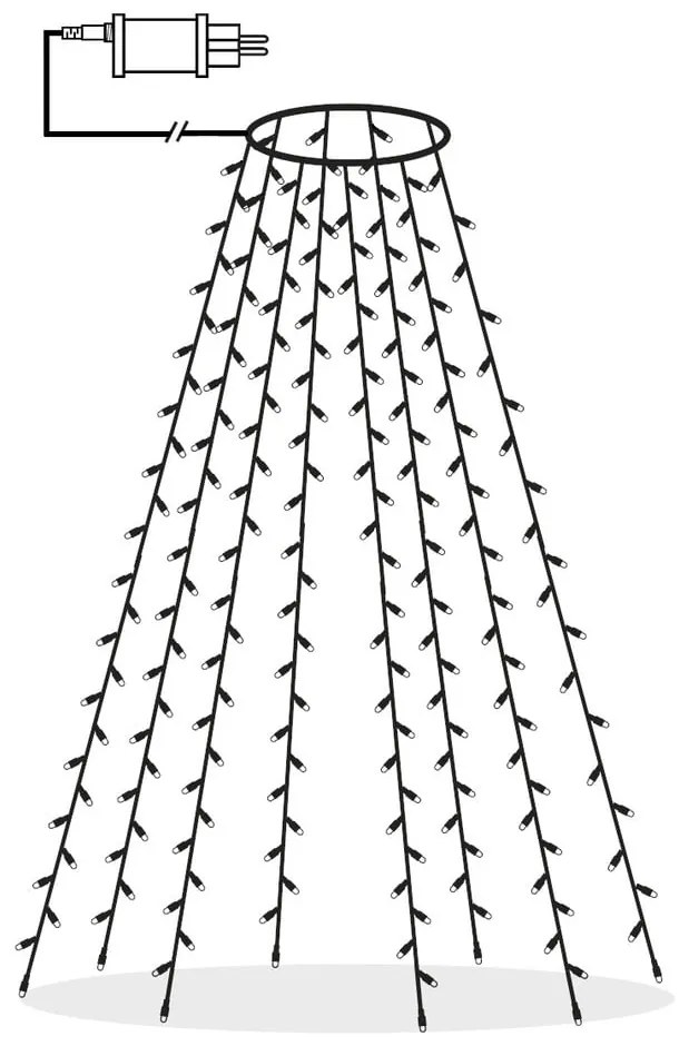 Светлинна верига с коледен мотив брой лампички 160 бр. дължина 200 см Serie LED - Star Trading