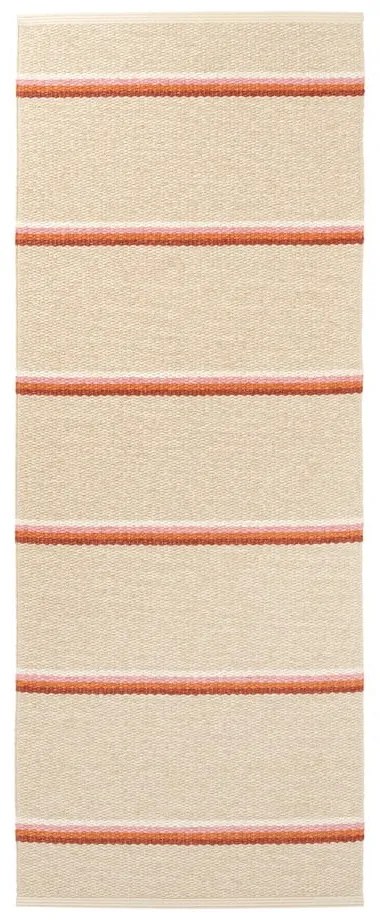 Пътека за открито и закрито в тухлен и кремав цвят 70x180 cm Olle Brick Cream – Pappelina