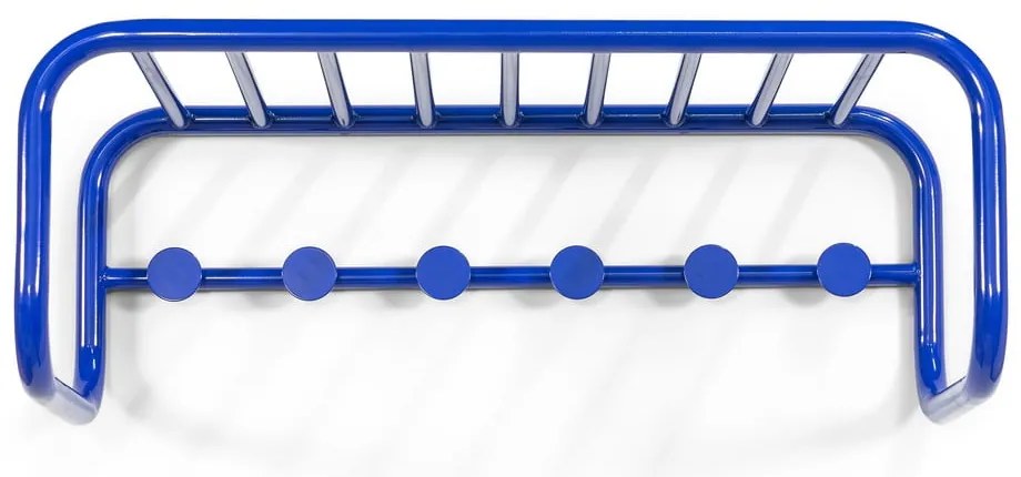 Синя метална стенна закачалка с рафт Retro – Spinder Design