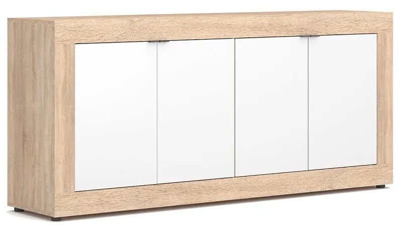 Комод RUNEA дъб Сонома/бял