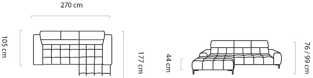 Ъглов диван Pallase mini-Left-Green