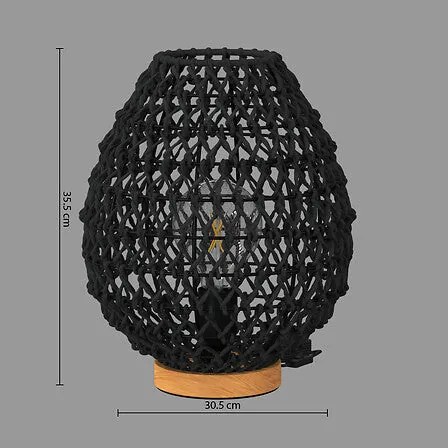 Нощна лампа atmosphera Etel, 35.5 cm - Черен