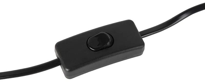 Ретро настолна лампа черна с бронз - Milou