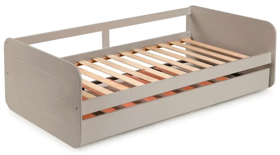 Сиво детско легло с разтегателно легло , 90 x 190 cm Redona - Marckeric