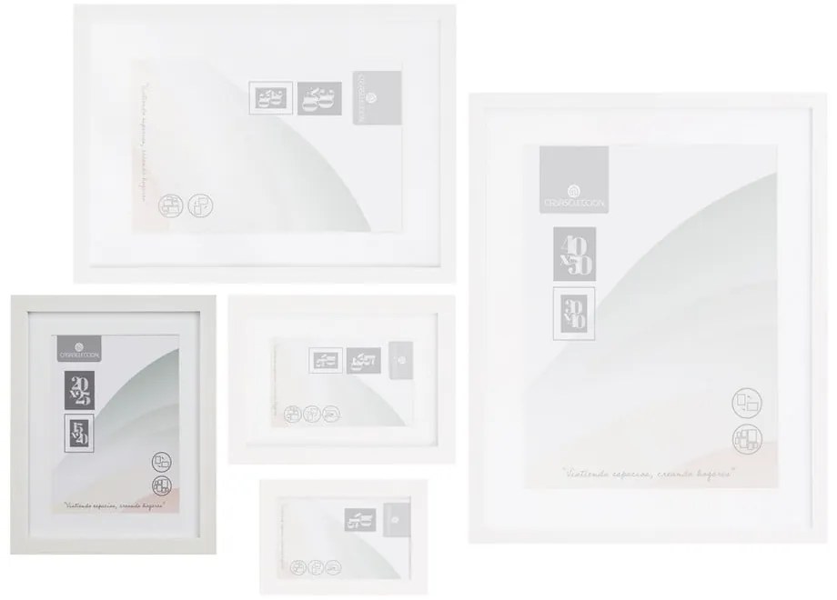 Бяла стояща/висяща рамка 22,5x28 cm Sencillo – Casa Selección