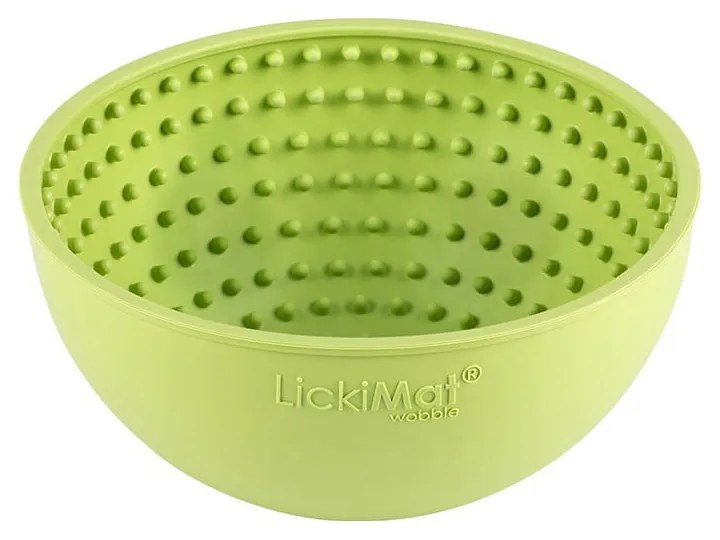 Облизване на купа Wobble Light Green - LickiMat