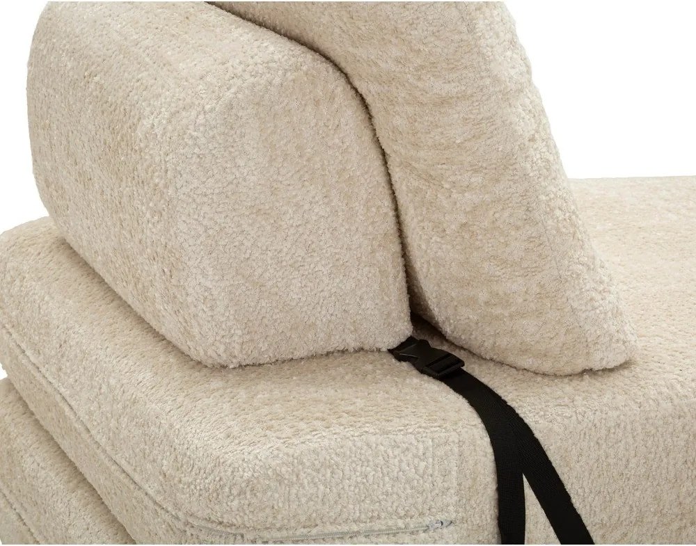 Бяло разтегаемо кресло от букле Faster – Mauro Ferretti