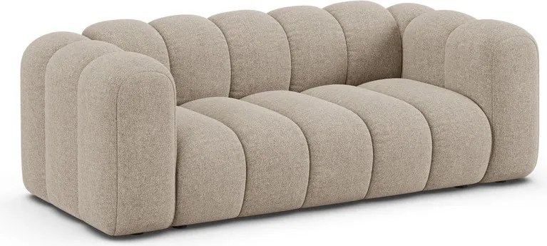 Бежов шенилов диван 200 cm Lupine – Micadoni