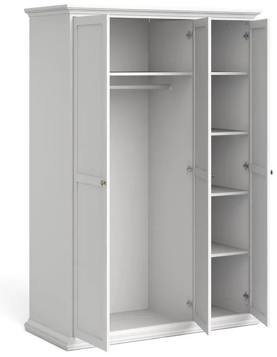 Бял гардероб 139x201 cm Paris – Tvilum