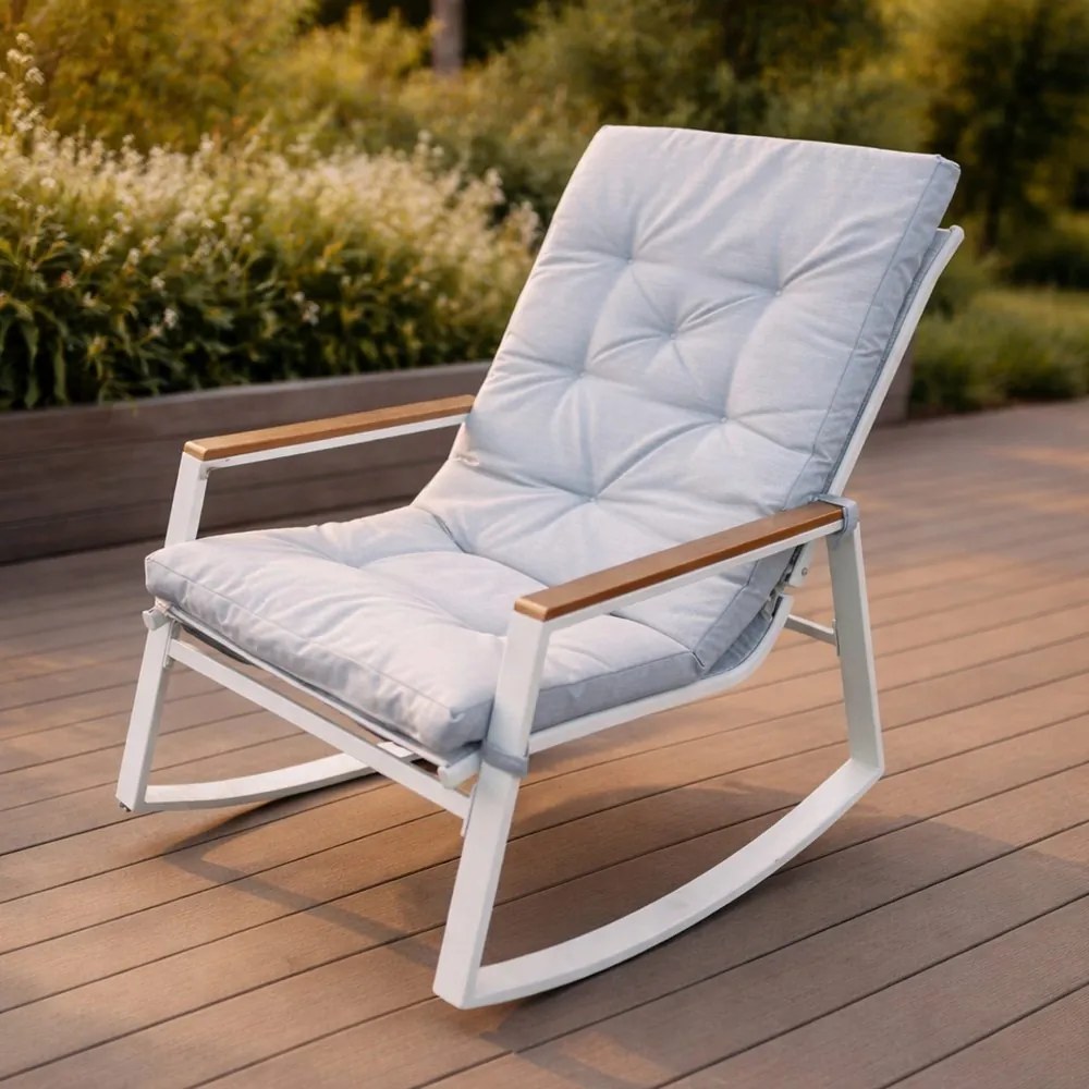 Градински мебели - комплект от 2 люлеещи се стола и маса