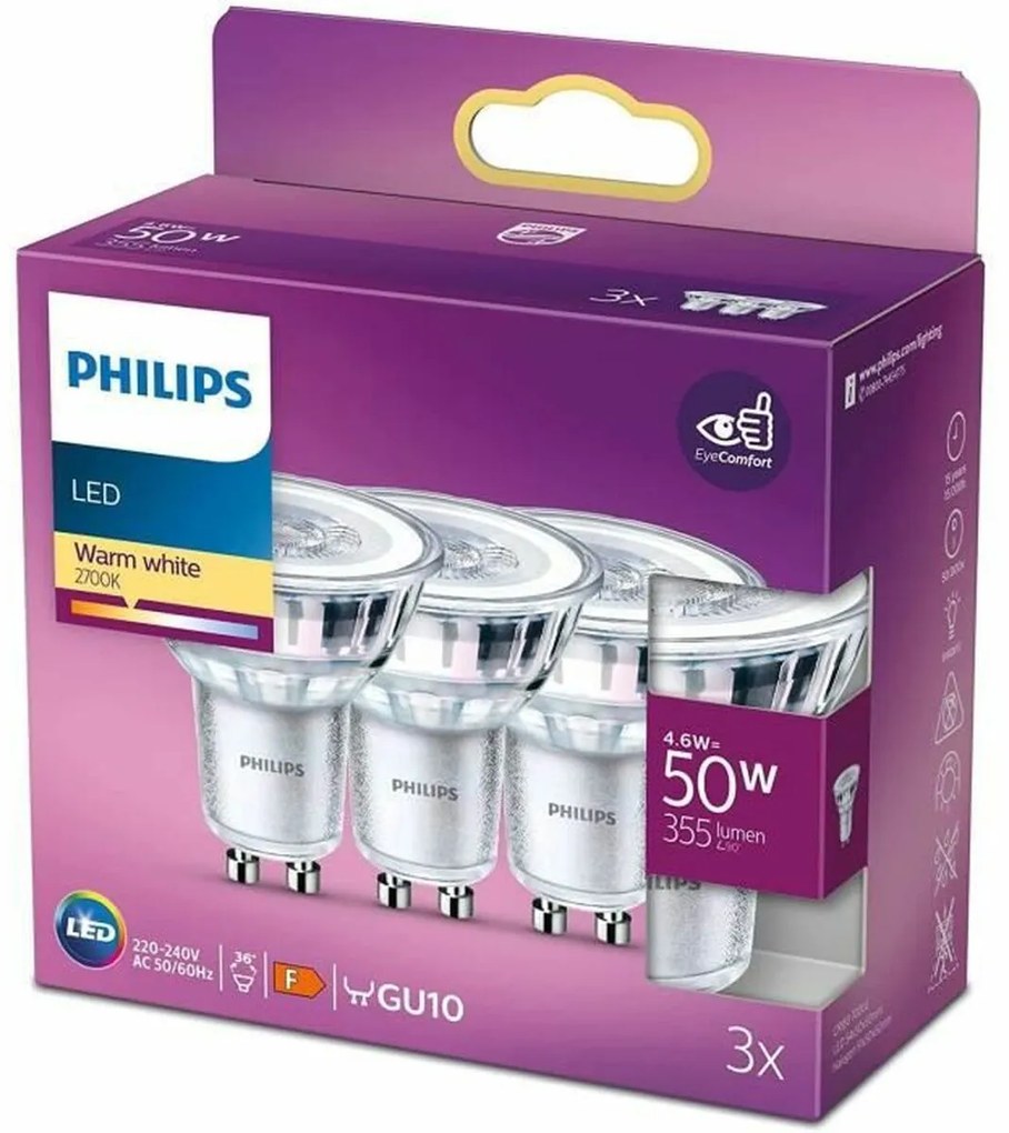 LED крушка Philips Foco F 4,6 W (2700k)