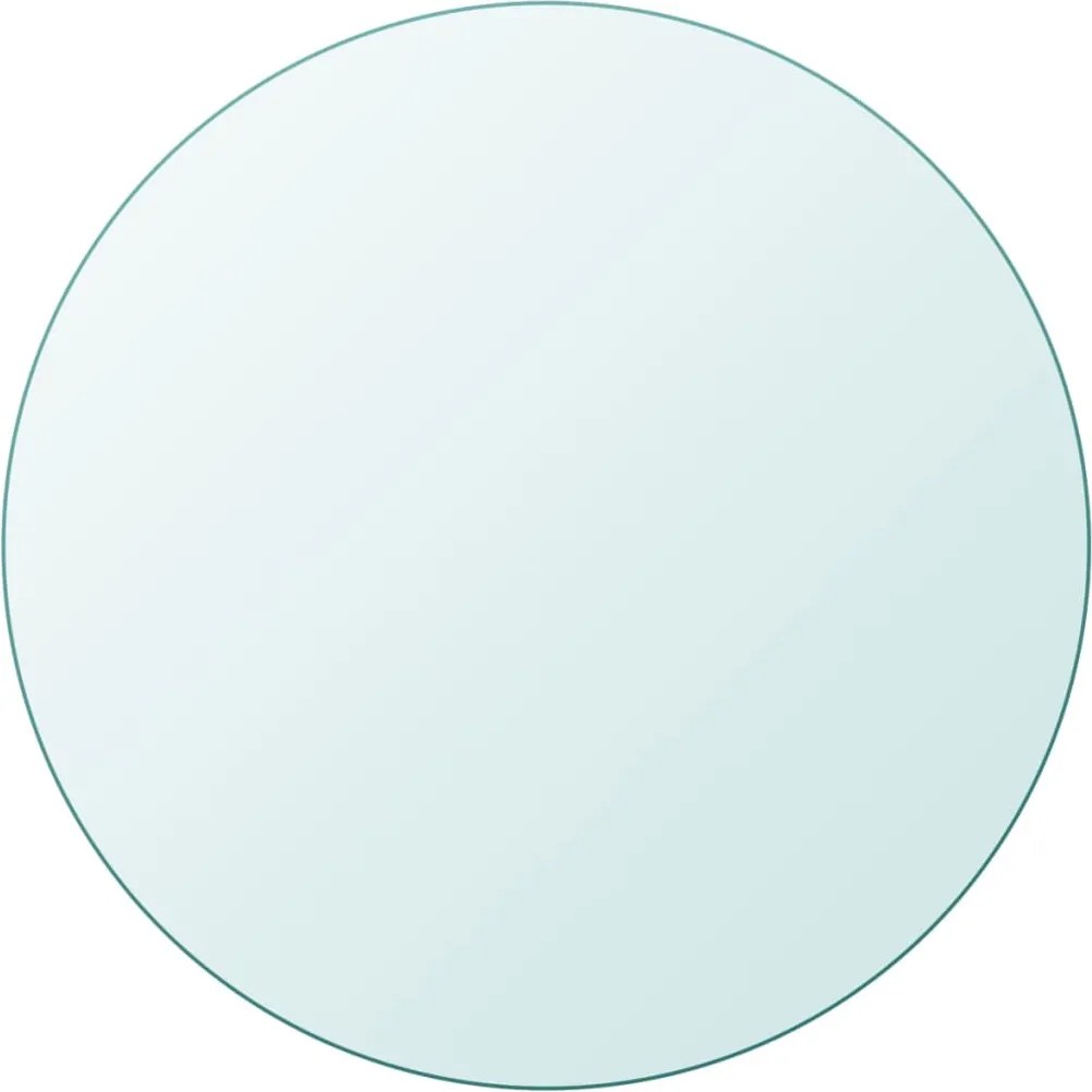 243627 vidaXL Темпериран стъклен плот за кръгла маса, 600 мм