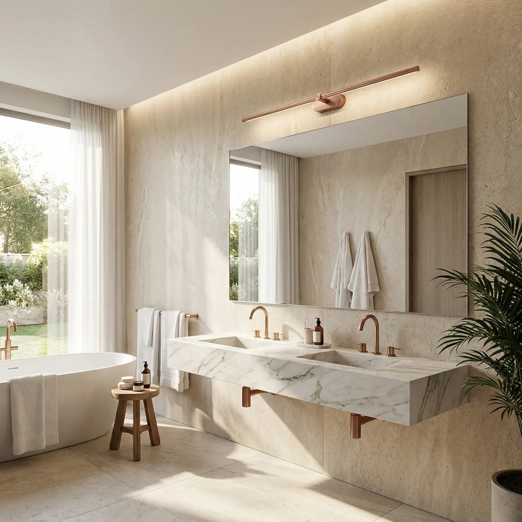 Stenen LED aplik za banya APP1897-1W 80 cm BRUSH COPPER