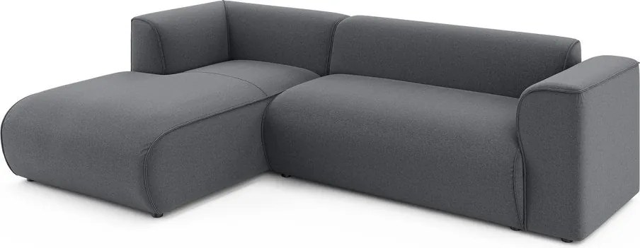 Тъмносив ъглов диван (ляв ъгъл) Merid – Ropez
