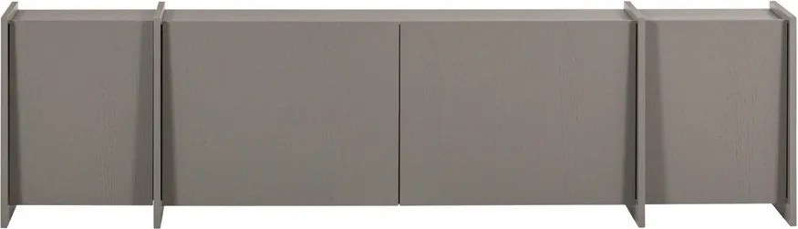 Сива маса за телевизор от декор от ясен 200x53x44 cm Brock – WOOOD