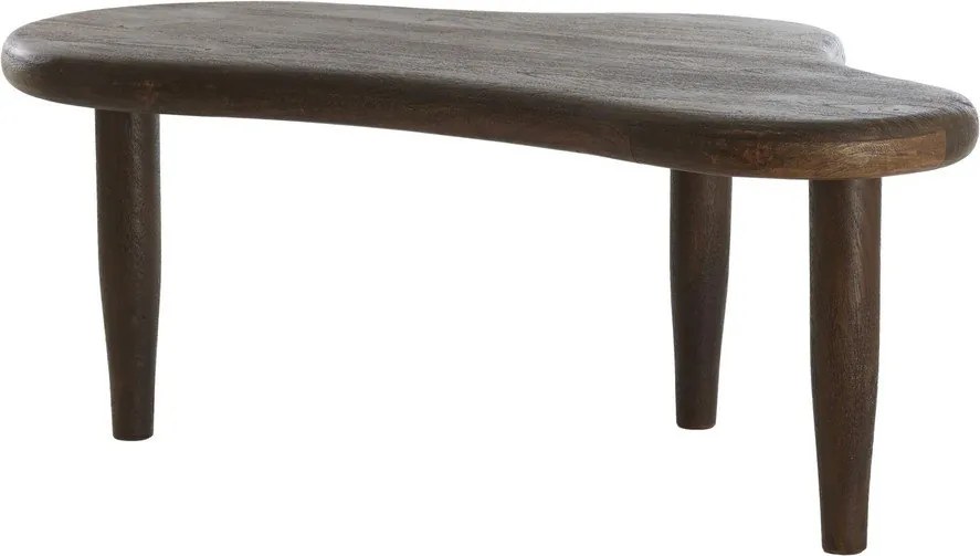 Масичка за кафе от масивно манго в тъмно естествен цвят 64x102 cm Canzo – Light & Living