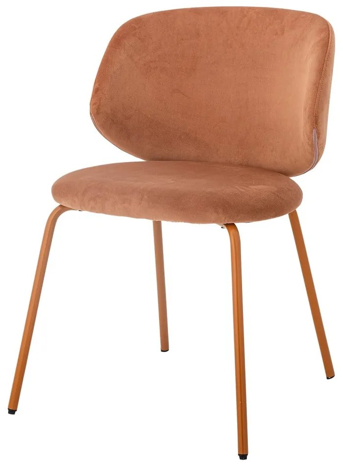 Оранжеви кадифени трапезни столове в комплект от 2 бр. Ponte – Bloomingville