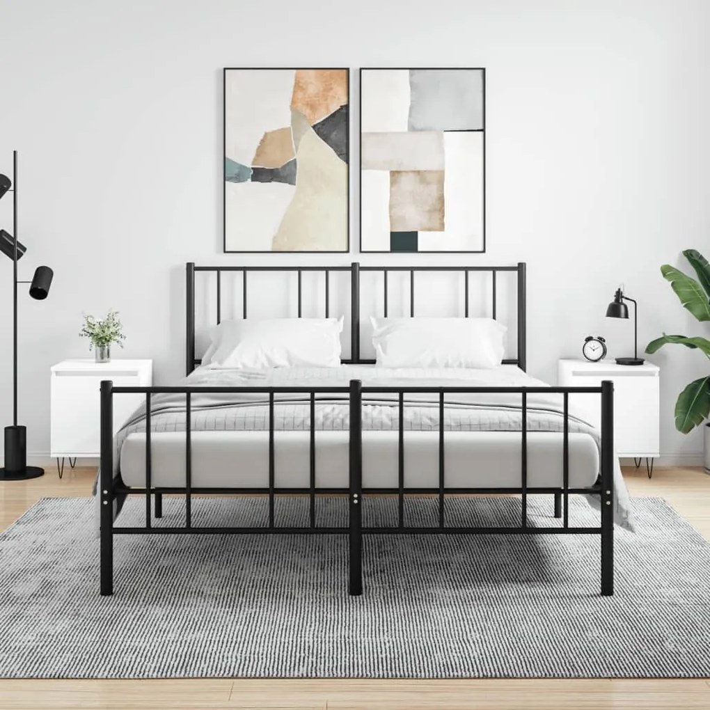 Sonata H Нощни шкафчета 2 бр бели 40x30x50 см инженерно дърво