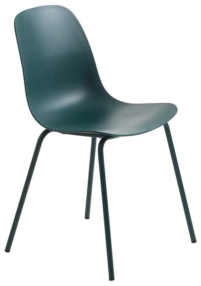 Тюркоазен пластмасов стол за хранене Whitby - Unique Furniture